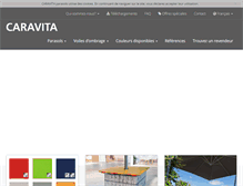 Tablet Screenshot of caravita-parasols.com